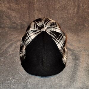 Boston Scally Company, Ghosthead. Black and White Plaid Cap